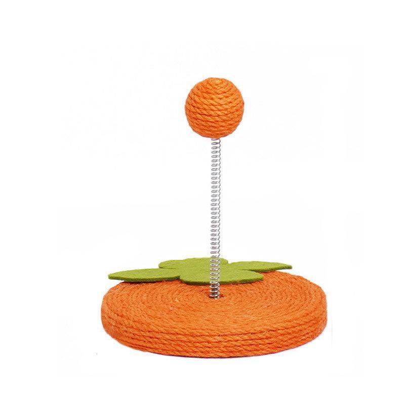 Cat Interactive Toys Spring Sisal Ball Grinding Claw Kitty Stick - MEWCATS