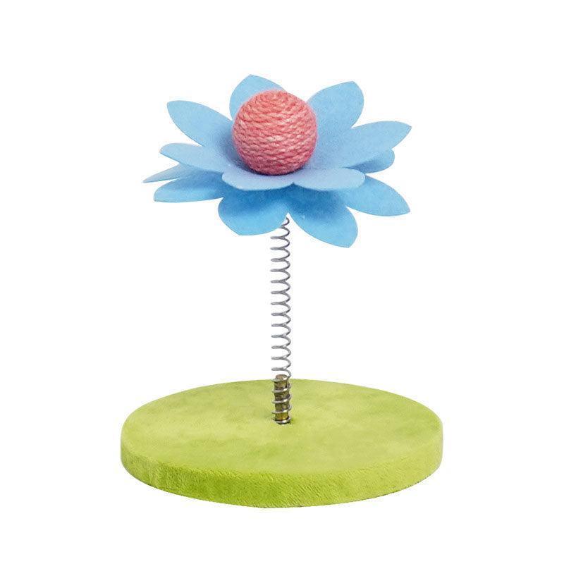 Cat Interactive Toys Spring Sisal Ball Grinding Claw Kitty Stick - MEWCATS