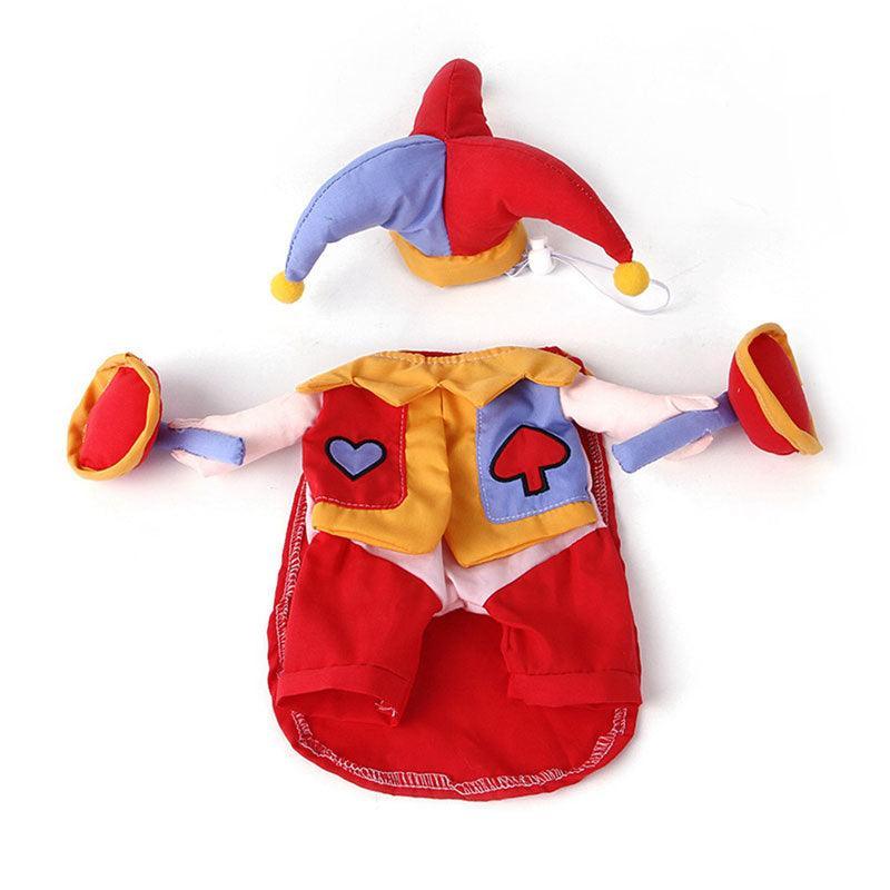 Cat Joker Costumes Pet Halloween Christmas Cosplay Dress Hoodie Funny Outfits