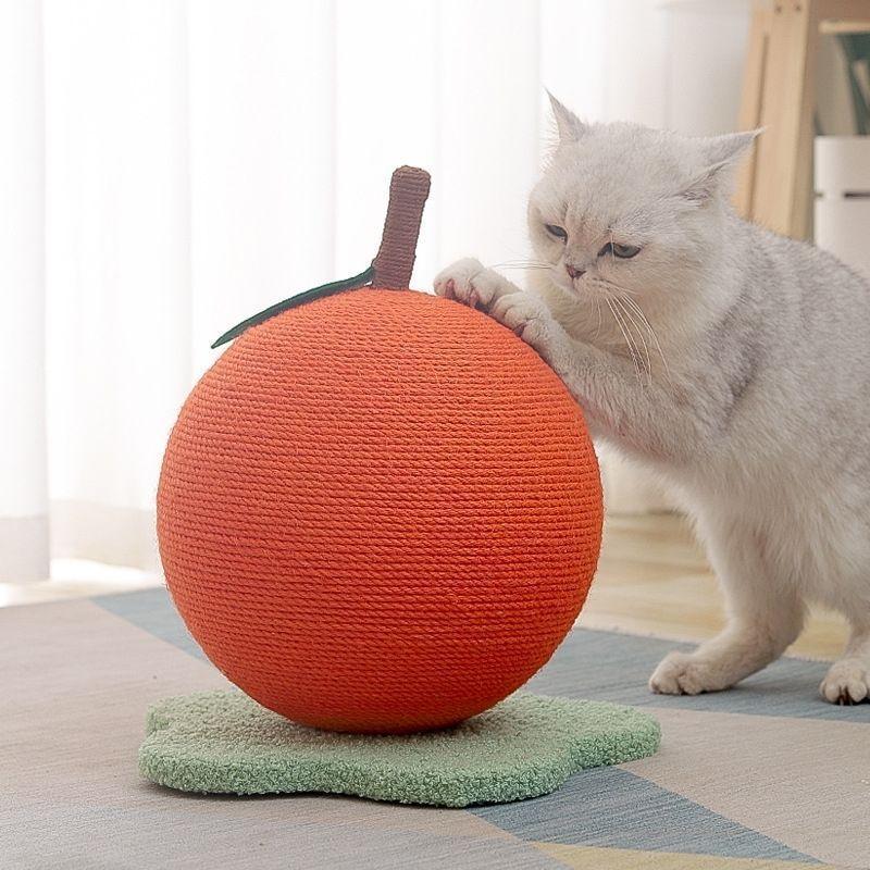 Cat Scratch Ball Orange Toy - MEWCATS