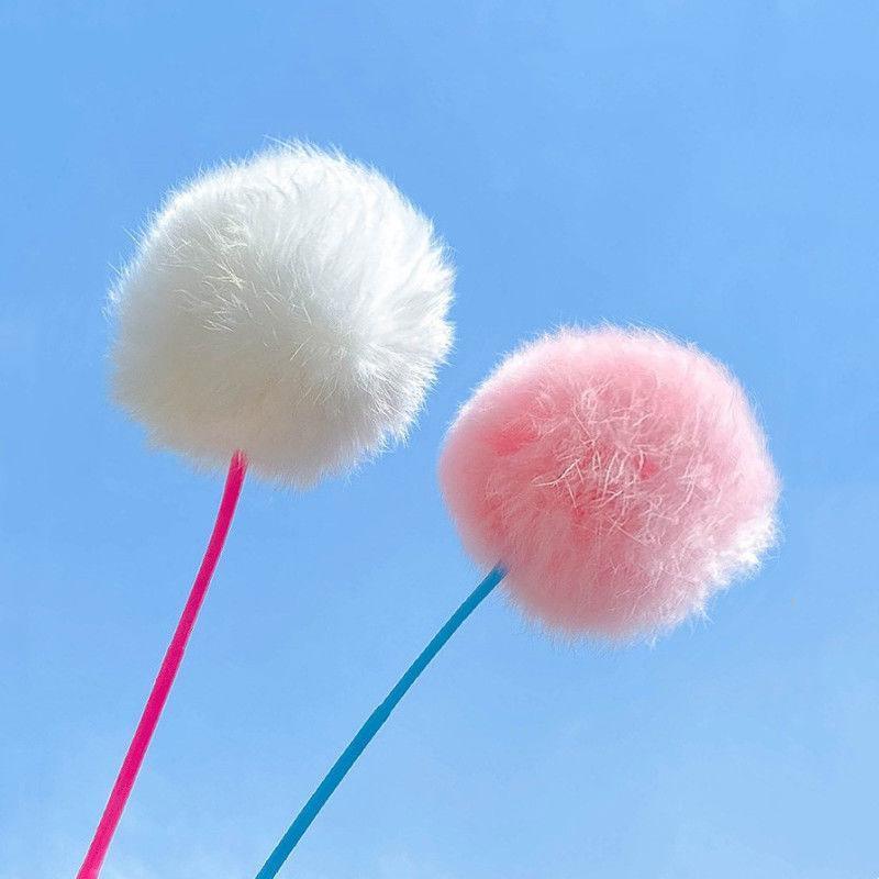 Cat Toys Teaser Kitty Stick Interactive Bell Ball - MEWCATS