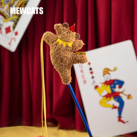 Circus Series Animals Interactive Cat Toy Wand Stick - MEWCATS