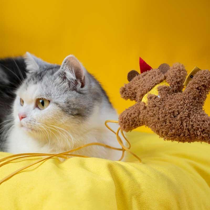 Circus Series Animals Interactive Cat Toy Wand Stick