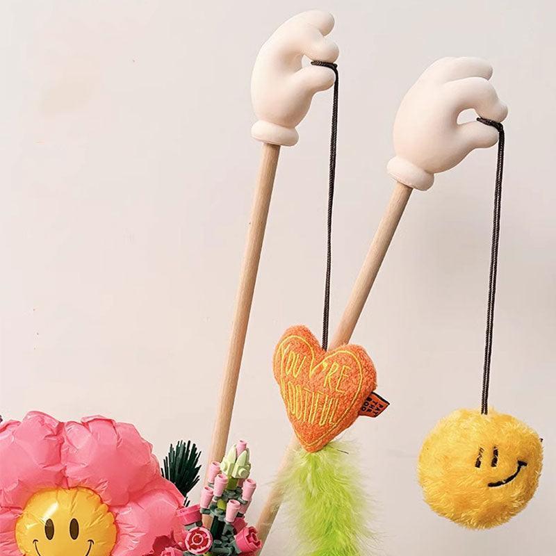 Cute Interactive Cat Wand Teaser Toys