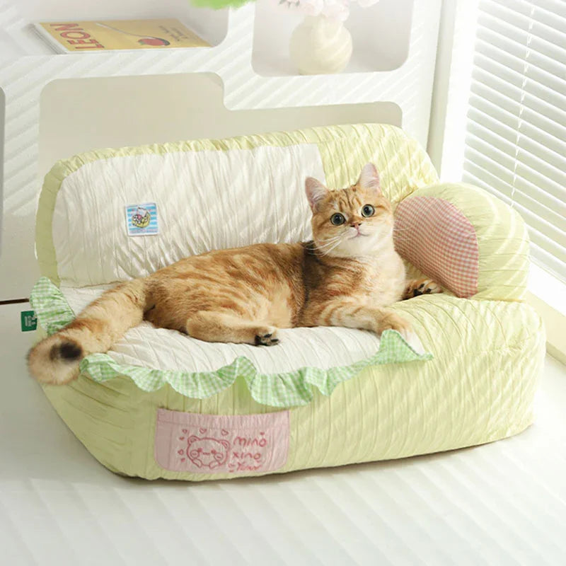 Cute Lace Mochi Cat Sofa Bed - MEWCATS