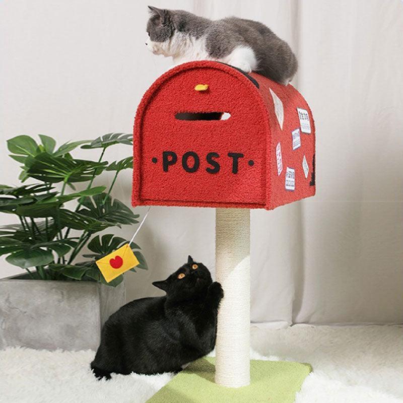 Postbox Cat Climbing Frame Cat Bed All In One Cat Tree