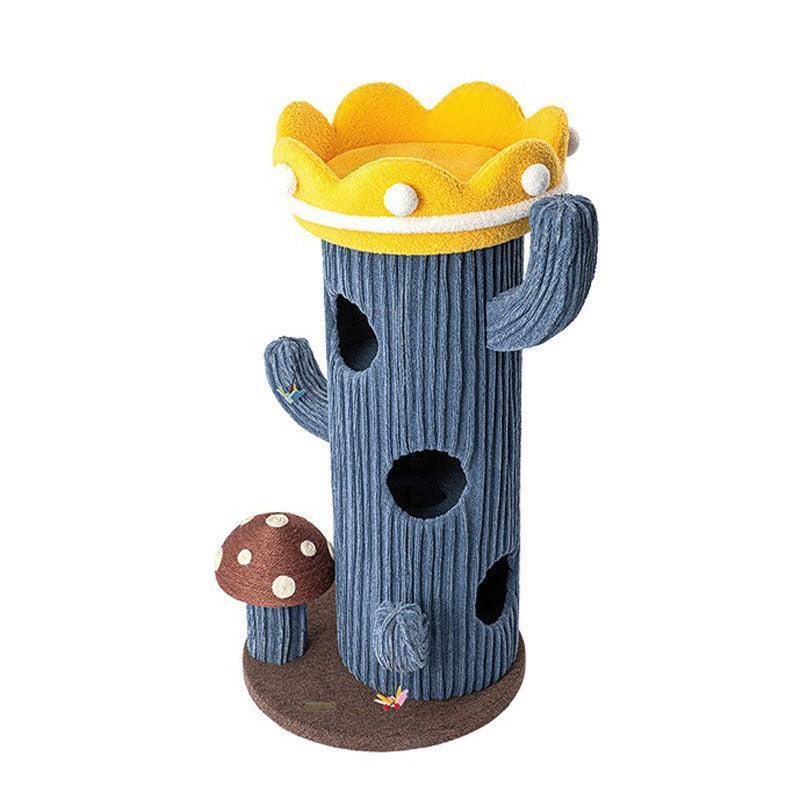 Deluxe Large Cactus Solid Cat Tree Climbing Frame - MEWCATS