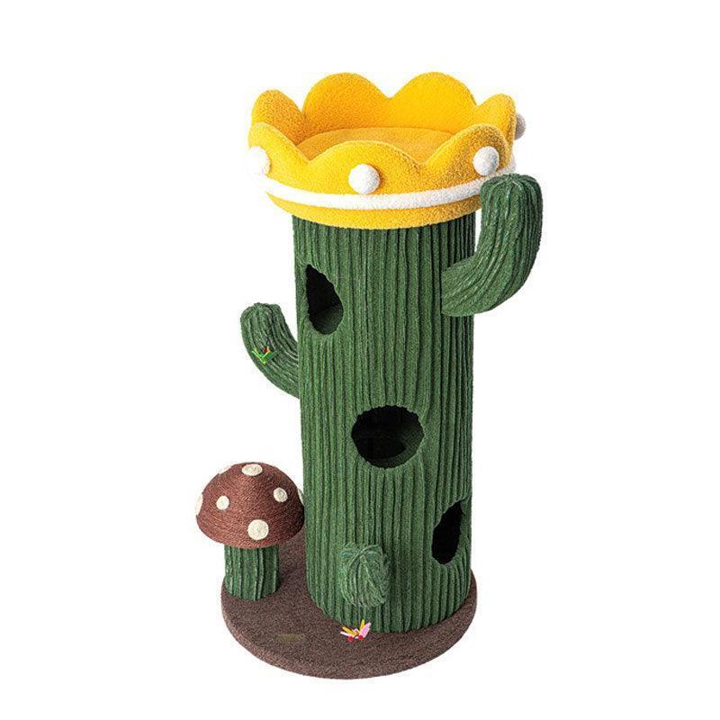 Deluxe Large Cactus Solid Cat Tree Climbing Frame - MEWCATS