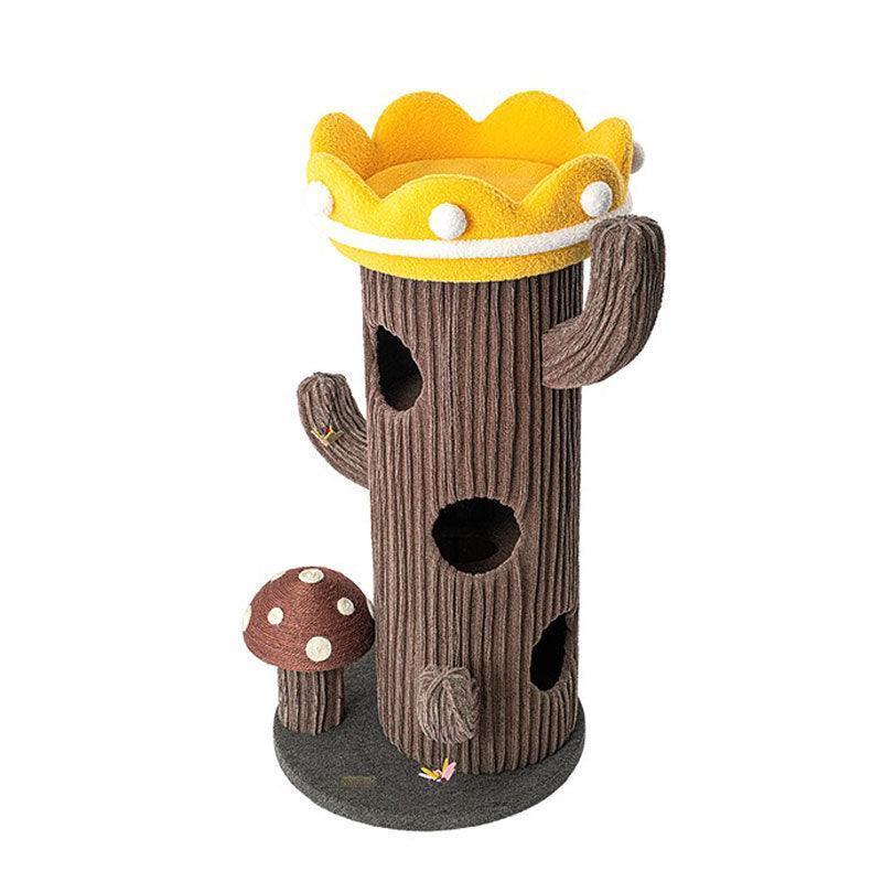 Deluxe Large Cactus Solid Cat Tree Climbing Frame - MEWCATS