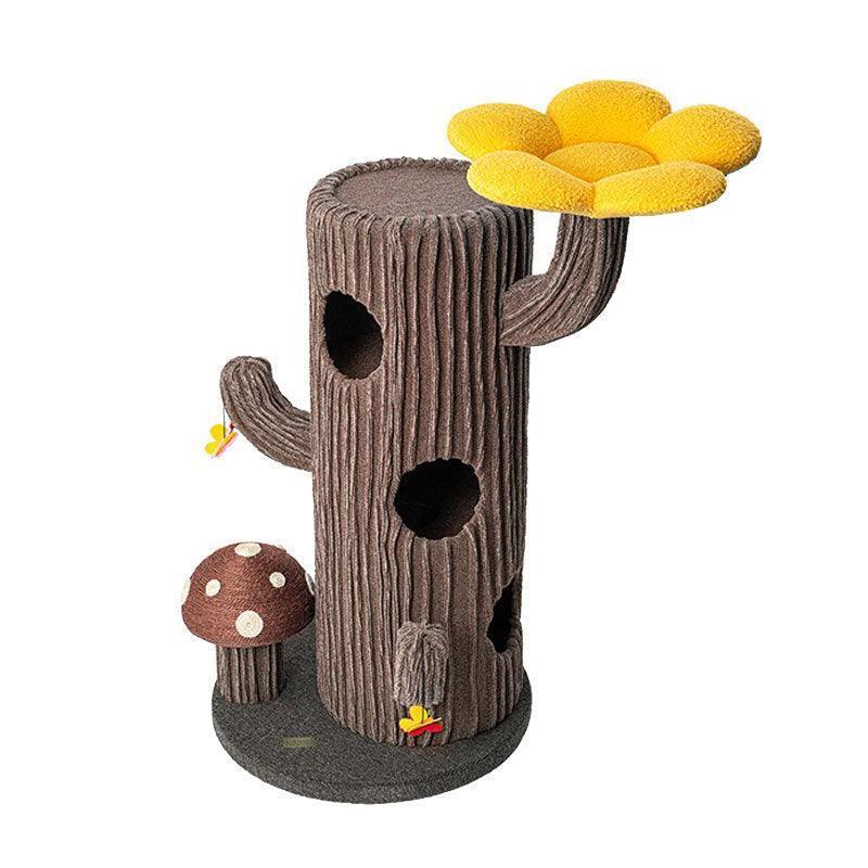Deluxe Large Cactus Solid Cat Tree Climbing Frame - MEWCATS