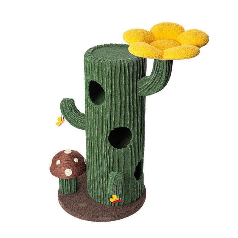 Deluxe Large Cactus Solid Cat Tree Climbing Frame - MEWCATS