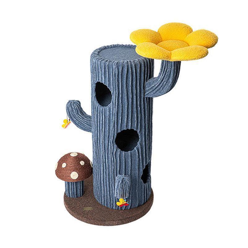 Deluxe Large Cactus Solid Cat Tree Climbing Frame - MEWCATS