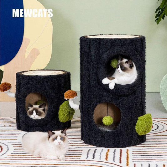 Deluxe Navy Cat Furniture Tree Climbing for Large Cat - MEWCATS