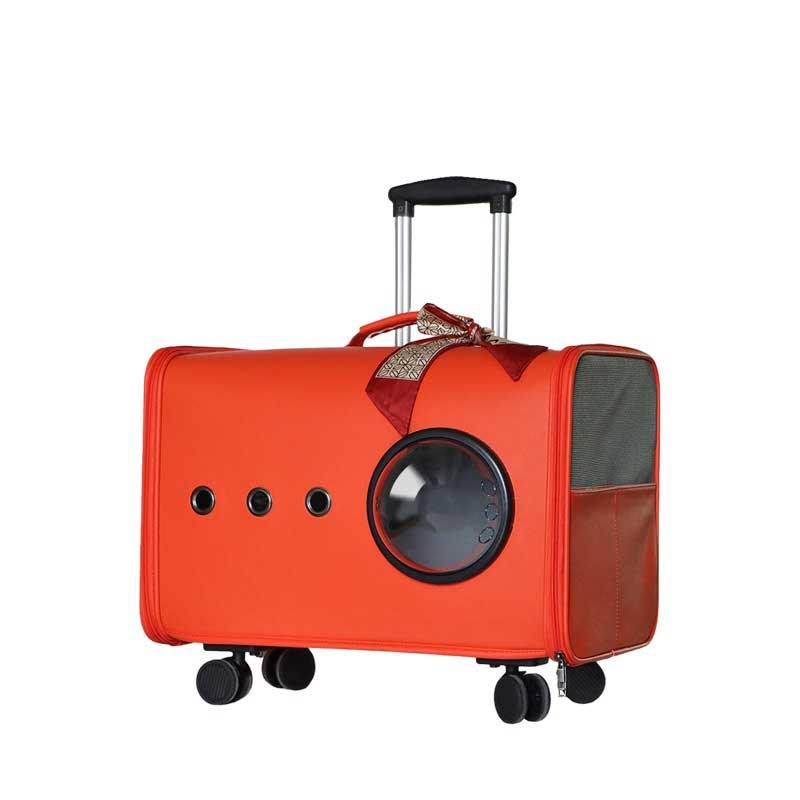 Elegant Wheeled Pet Trolley Carrier Bag - MEWCATS