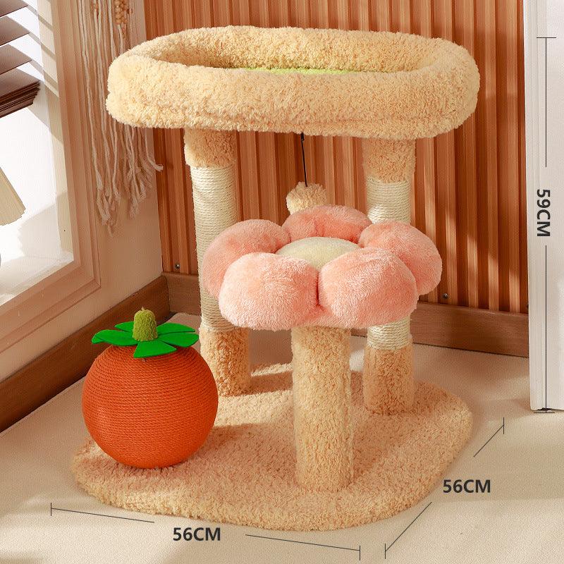 Flower Cat Climbing Tower Scratching Tree - MEWCATS