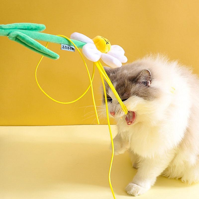 Flower Series Cat Stick Interactive Kitty Wand Toys - MEWCATS