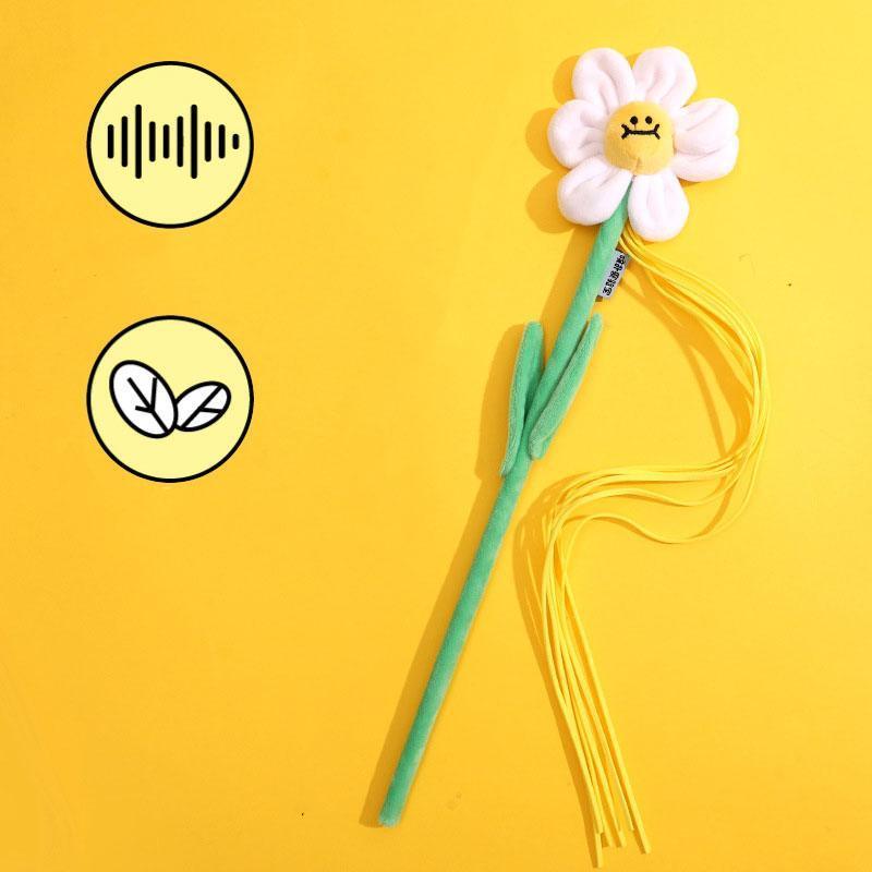 Flower Series Cat Stick Interactive Kitty Wand Toys - MEWCATS