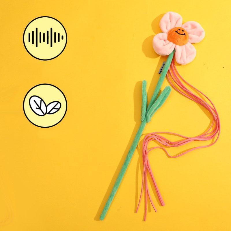 Flower Series Cat Stick Interactive Kitty Wand Toys - MEWCATS
