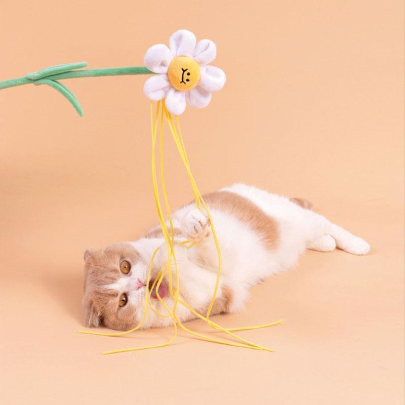 Flower Series Cat Stick Interactive Kitty Wand Toys - MEWCATS
