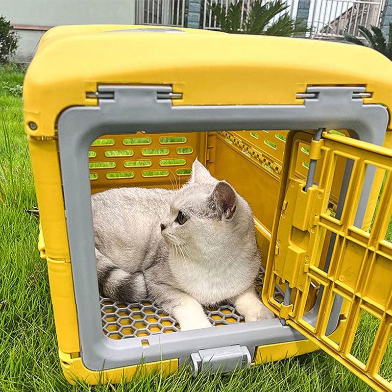 Foldable Portable Handbag Cat Carrying Hard Box Cage - MEWCATS