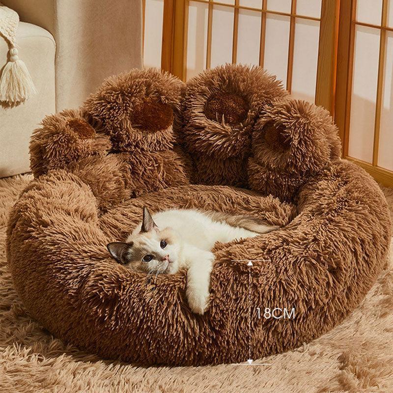 Green Monster Cat Sofa Fluffy Cat Bed Couch - MEWCATS