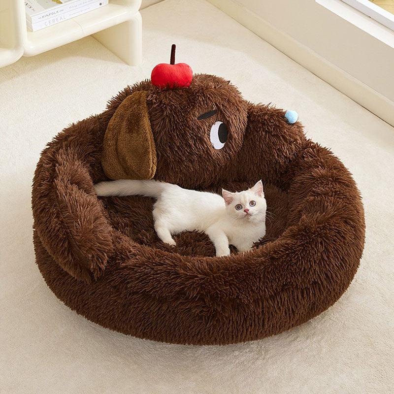 Green Monster Cat Sofa Fluffy Cat Bed Couch - MEWCATS