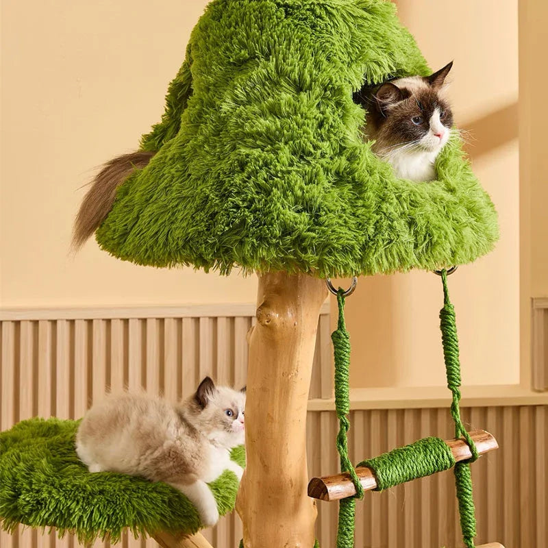 Green Sky Ladder Cloud Climber Cat Tree - MEWCATS