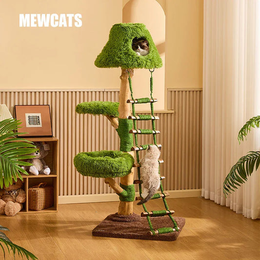 Green Sky Ladder Cloud Climber Cat Tree - MEWCATS