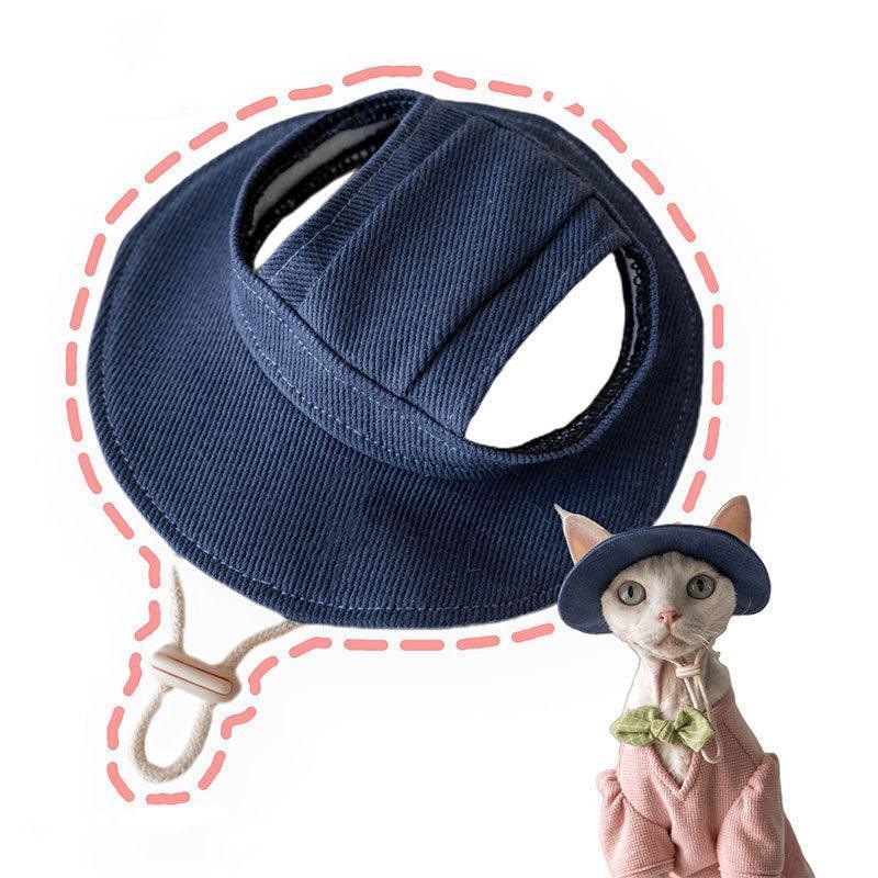 Hairless Cat Clothes Devon 16 Color Sunscreen Sun Hat - MEWCATS