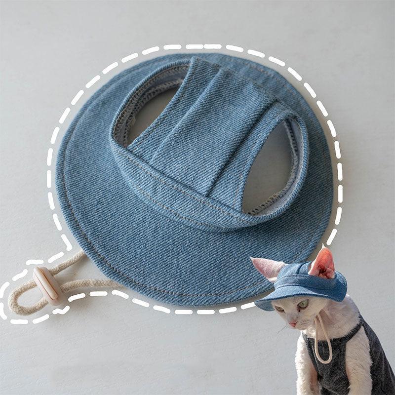 Hairless Cat Clothes Devon 16 Color Sunscreen Sun Hat - MEWCATS