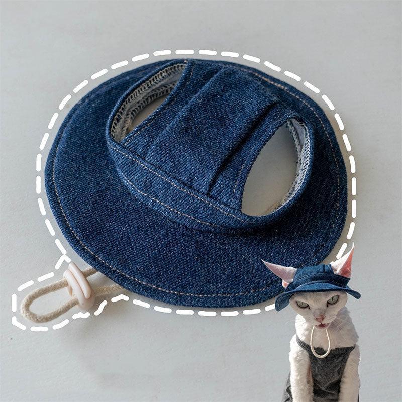 Hairless Cat Clothes Devon 16 Color Sunscreen Sun Hat - MEWCATS