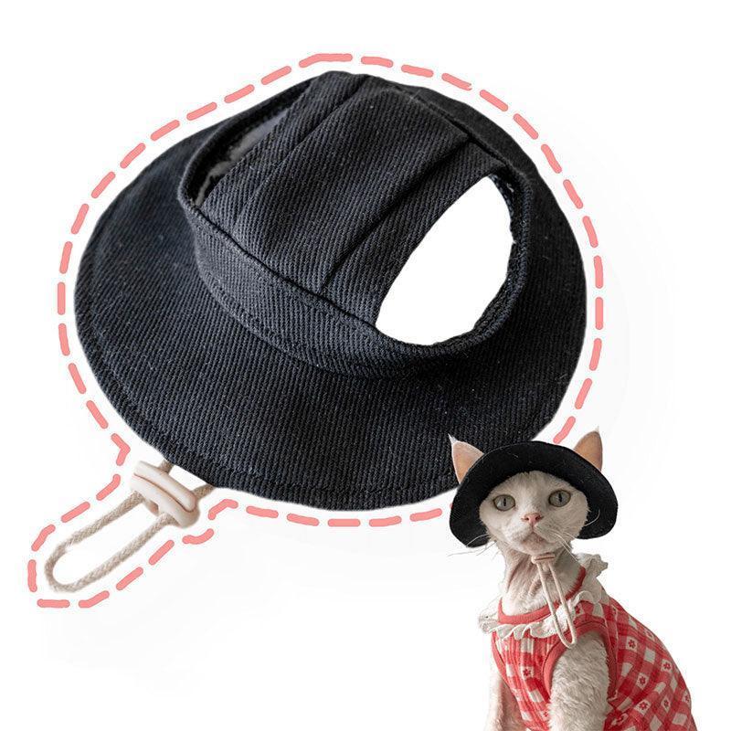 Hairless Cat Clothes Devon 16 Color Sunscreen Sun Hat - MEWCATS