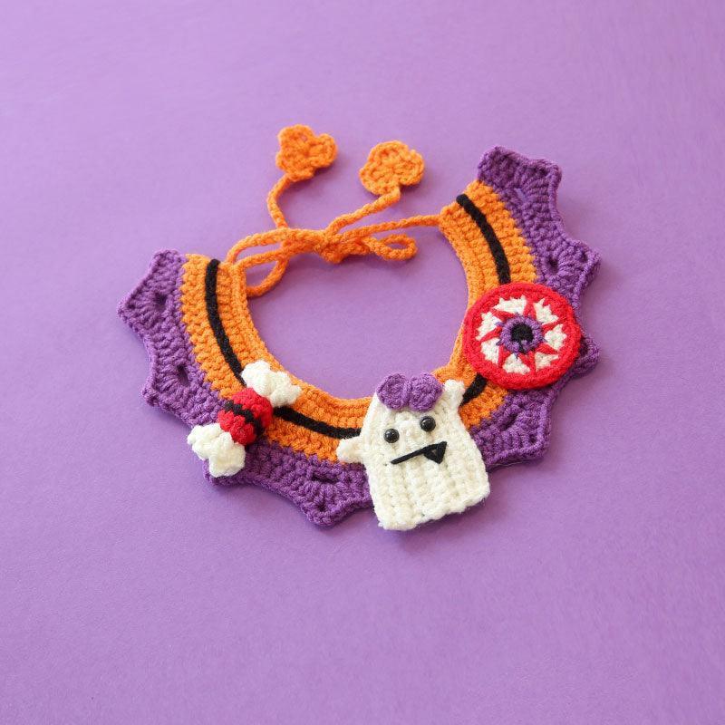 Halloween Cat Collar Handmade Hats Pumpkin Costume