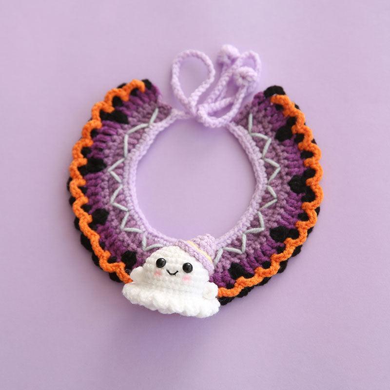 Halloween Cat Collar Handmade Hats Pumpkin Costume