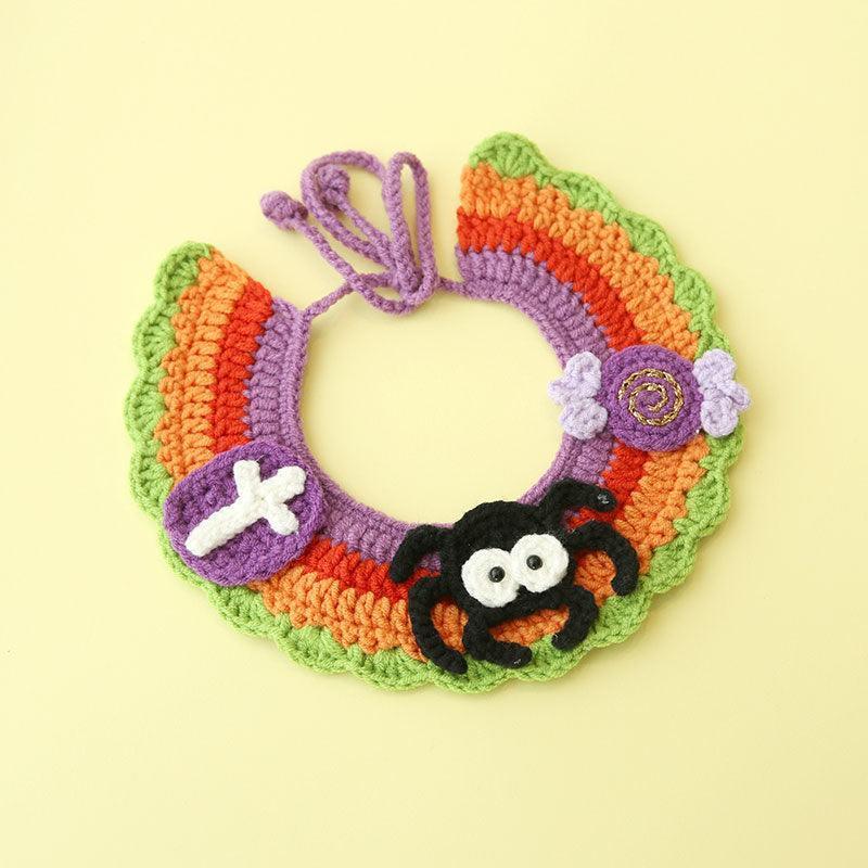 Halloween Cat Collar Handmade Hats Pumpkin Costume