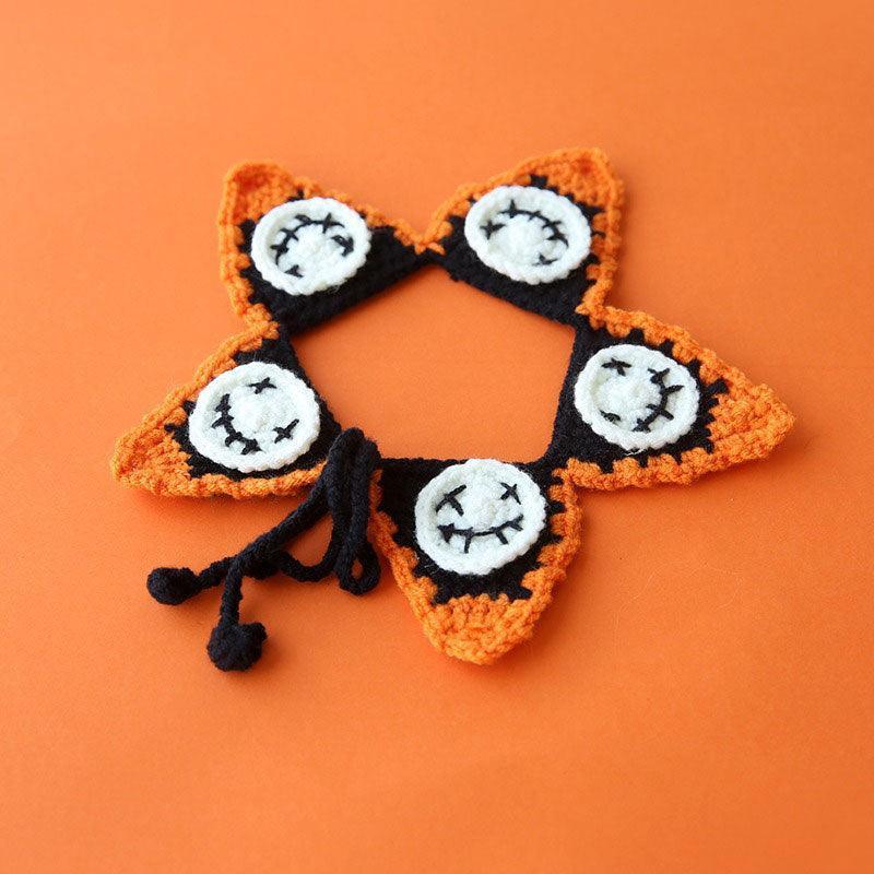 Halloween Cat Collar Handmade Hats Pumpkin Costume