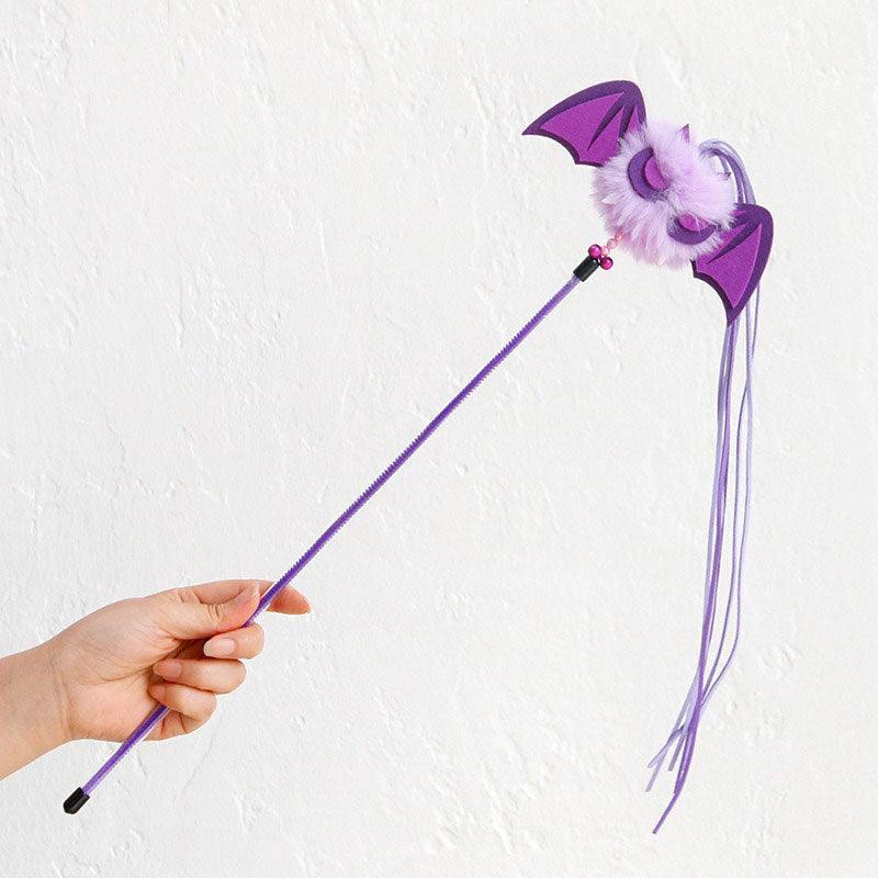 Halloween Cute Bat Cat Wand Toy Interactive Stick - MEWCATS