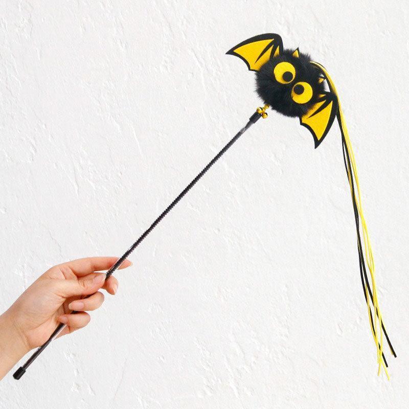 Halloween Cute Bat Cat Wand Toy Interactive Stick - MEWCATS