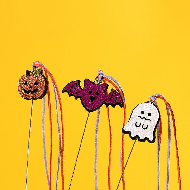 Halloween Tassel Cat Wand Toy Interactive Stick - MEWCATS