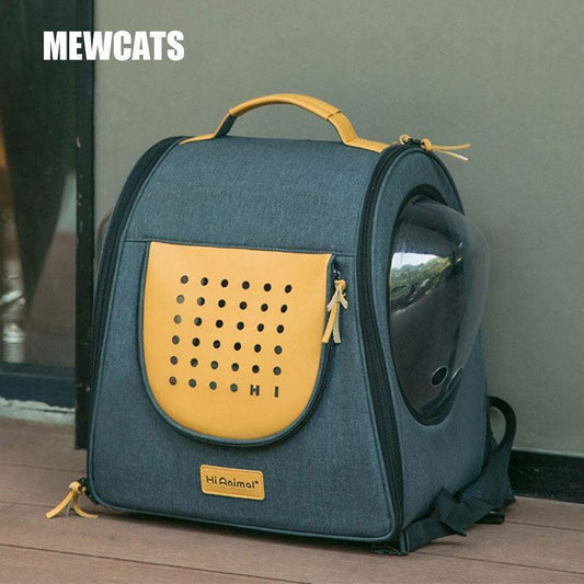 HiAnimal Cat Carrier on Wheels 2 Color Backpack - MEWCATS