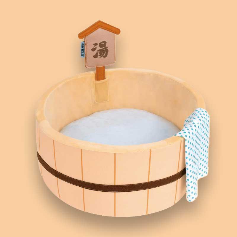 Japanese Style Hot Spring Pool Cute Cat Bed Scratch Pad - MEWCATS