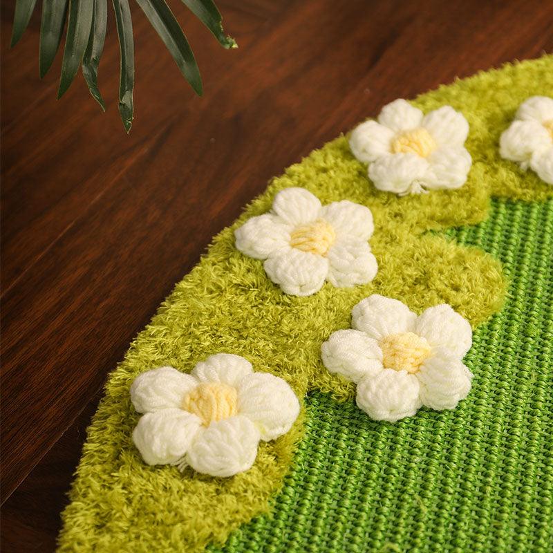 JCAT Blooming Garden Cat Scratch Mat Furniture - MEWCATS