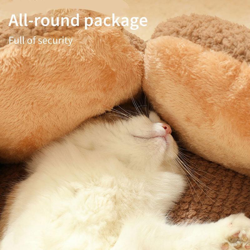 Kennel Flower Cat Bed Nest Washable 3 Color Cushion - MEWCATS