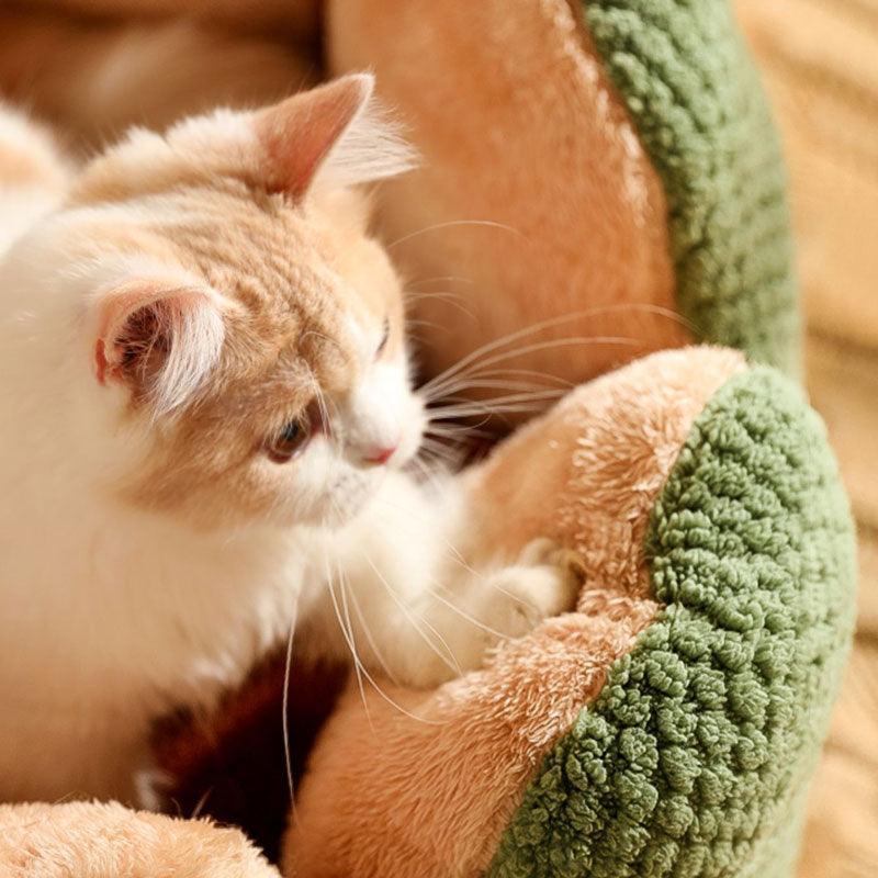 Kennel Flower Cat Bed Nest Washable 3 Color Cushion - MEWCATS