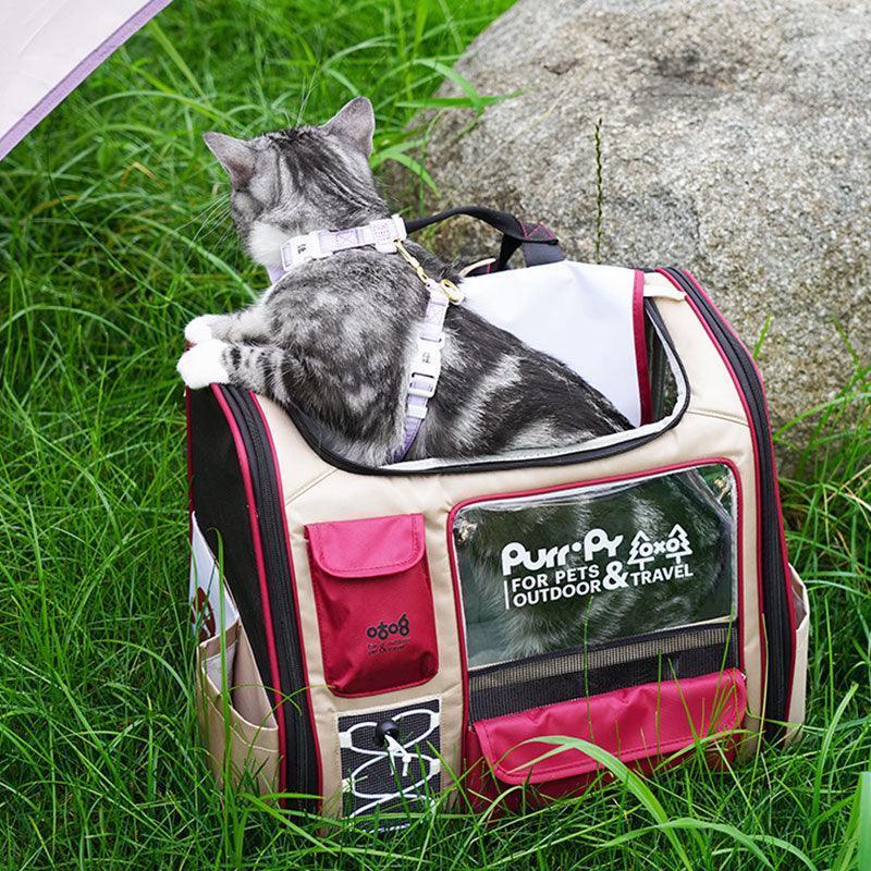 Large Capacit Cat Carrier Backpack 2 Color Space Capsule Bag - MEWCATS