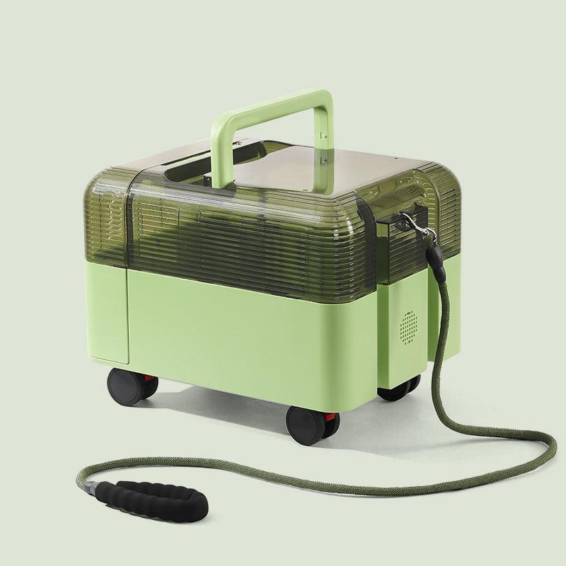 Large Space Cat Carrying Case With Wheels Tote Box - MEWCATS