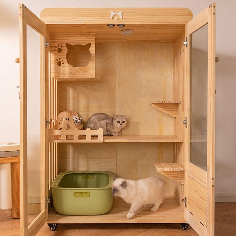 Luxury Cat Furniture Indoor Villa 3 Size House - MEWCATS