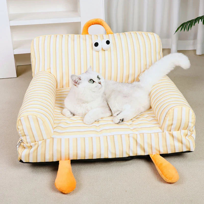 Macaroon Square Cat Bed 4 Color Mat Couch - MEWCATS