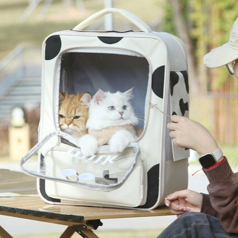 Milk Cat Carrier Bag Foldable Hiking Backpack - MEWCATS