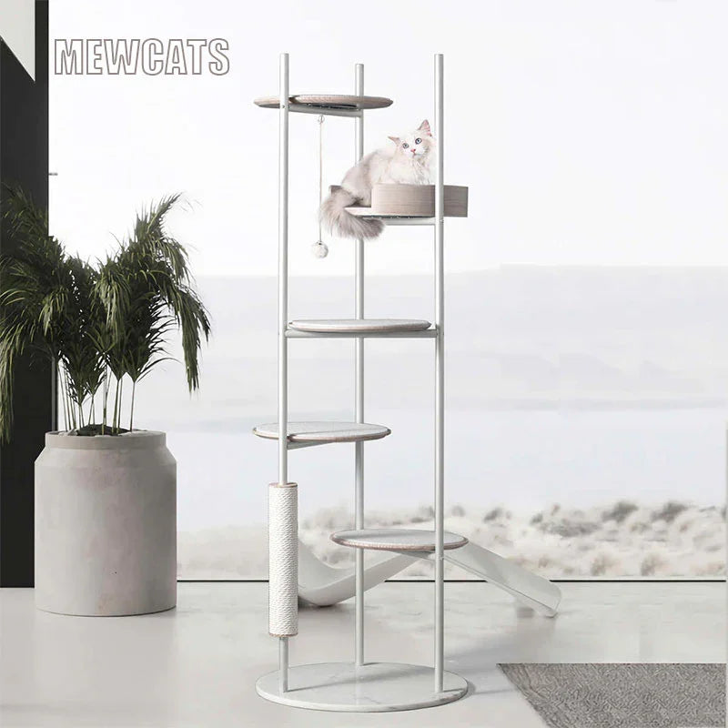 Minimalist Metal Cat Climbing Frame Tree - MEWCATS